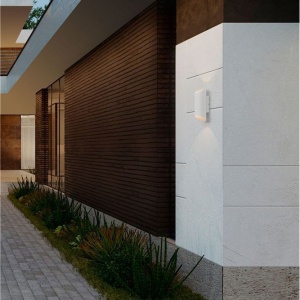 Aplica LED exterior iluminat sus si jos IP54 Nocta alb 250290 universul-luminii.ro