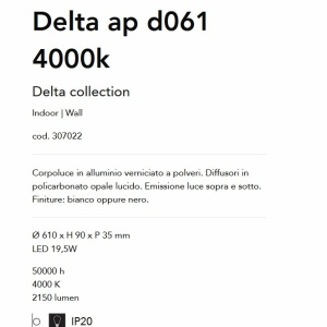 Aplica LED iluminat ambiental Delta ap d061 4000k 119920 universul-luminii.ro