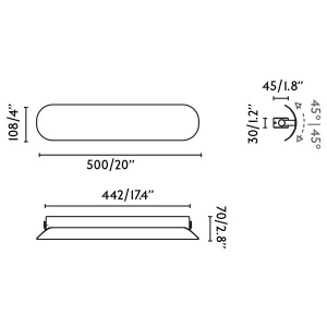 Aplica LED iluminat ambiental NOVO L-50cm terracotta - Img 11