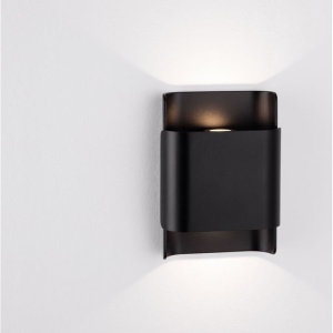 Aplica LED iluminat ambiental perete exterior IP54 POLLY negru 233230 universul-luminii.ro