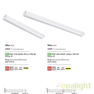 Aplica LED oglinda Baie IP44 stil modern minimalist NILO-1 crom 63318 59170 universul-luminii.ro