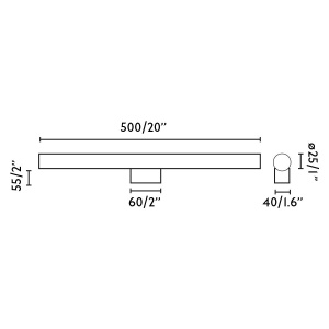 Aplica LED oglinda, tablou IP44 CALMA alb/opal 50cm - Img 5