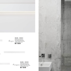 Aplica LED pentru baie cu protectie IP44 SELINE alba L-90cm 202400 universul-luminii.ro