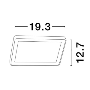 Aplica LED pentru exterior design modern IP65 Nobu 129990 universul-luminii.ro