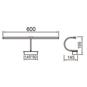 Aplica LED pentru oglinda/tablou PARACURU 12W MA-8916 247220 universul-luminii.ro