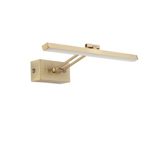 Aplica LED pentru tablou directionabila Marnell alama antique NVL-9117301
