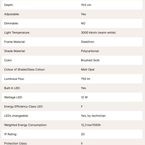 Aplica LED pentru tablou PORTRAIT L-60cm auriu 234350 universul-luminii.ro
