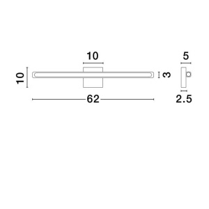 Aplica LED petru baie design minimalist IP54 LIOS - Img 8