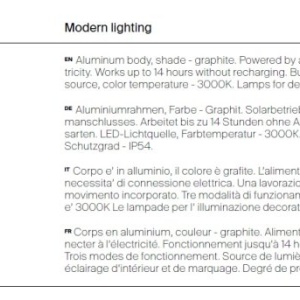 Aplica LED solara cu senzor de miscare pentru exterior IP54 Pir 228230 universul-luminii.ro