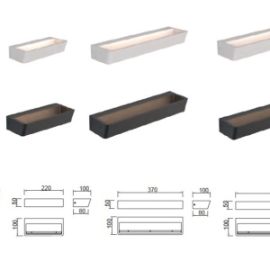 Aplica LED stil ambiental, ALTEA negru MA-8370 171200 universul-luminii.ro