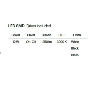 Aplica Led stil minimalist ESSENCE AP SQUARE D115 LUCE DIR. OTTONE 3000K - Img 4