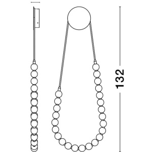 Aplica LED suspendata design de lux deosebit PERLA - Img 10