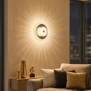 Aplica lumina ambientala LED DIOP auriu/ crom