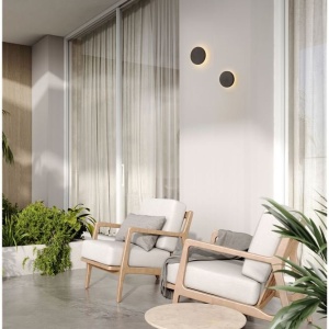 Aplica lumina ambientala pentru fatade IP65 ELLUX negru 10cm - Img 7