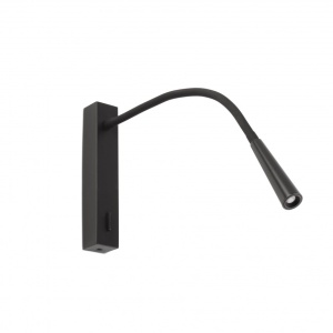 Aplica moderna cu reader FLIN LED Black 64319