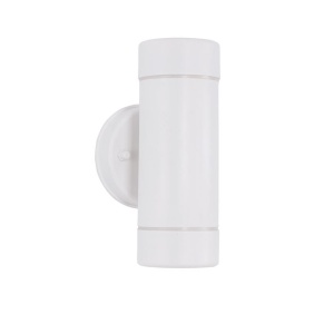 Aplica moderna de exterior cu iluminat ambiental up/down IP44 LIMBIO II alba