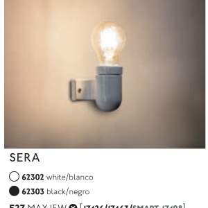 Aplica moderna design minimalist SERA neagra 83190 universul-luminii.ro
