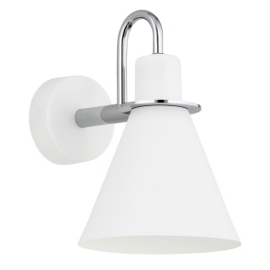 Aplica moderna design retro Beverly alb/crom - Img 2