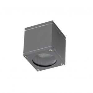 Aplica moderna exterior cu iluminat ambiental IP54 JOE SQUARE gri inchis ZZ AZ3323