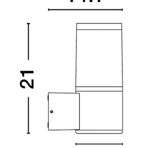 Aplica pentru iluminat exterior IP54 CETERA 205800 universul-luminii.ro