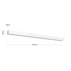 Aplica pentru oglinda baie IP44 HORIZON L-90cm crom 234240 universul-luminii.ro
