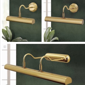 Aplica pentru oglinda / tablou design clasic de lux Picture Lamp 3L Brushed Brass 96080 universul-luminii.ro