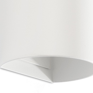 Aplica perete aluminiu alb, 2xGU10, SOLE round - Img 2