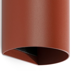 Aplica perete aluminiu terracotta, 2xGU10, SOLE round - Img 2