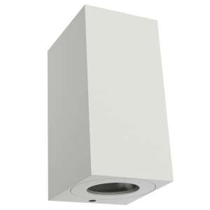 Aplica perete ambientala de exterior IP44 Canto Maxi Kubi 2 alba 49731001 NL