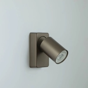 Aplica perete cu 1 spot directionabil Moon Round, bronz - Img 3