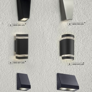 Aplica perete exterior IP44 Up and Down Sheffield gri inchis 75150 universul-luminii.ro