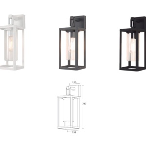 Aplica perete exterior, Protectie IP65 ALPS alb - Img 4