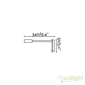 Aplica perete LED cu reader si USB charger JULIET 41025 55950 universul-luminii.ro