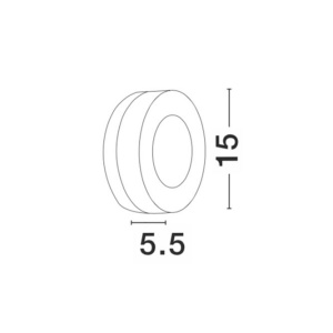 Aplica perete LED de exterior IP65 TUNE neagra NVL-9529713 79580 universul-luminii.ro