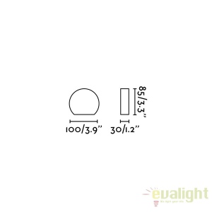 Aplica perete LED de exterior stil modern IP54 PILL gri inchis 70825 179810 universul-luminii.ro