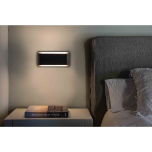 Aplica perete LED design nordic MOOD lemn/negru - Img 2