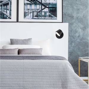 Aplica perete LED directionabila design modern Amadeo neagra NVL-8223602 77640 universul-luminii.ro
