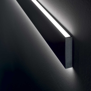 Aplica perete LED liniara 120cm ambientala LINUS AP BK 4000K 93820 universul-luminii.ro
