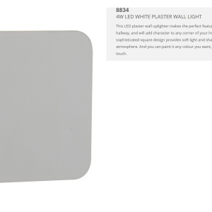 Aplica perete LED moderna iluminat ambiental Gypsum 8834 SRT - Img 3