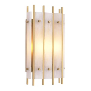 Aplica perete LUX Sparks S, alama antic/ alabastru