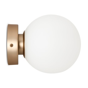 Aplica perete sau tavan design modern Basic form auriu, diametru 15cm 118790 universul-luminii.ro