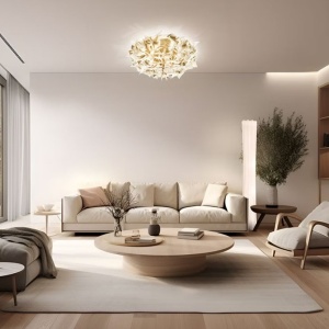 Aplica perete sau tavan design unicat realizata manual Veli Aurea Large, 78cm - Img 11