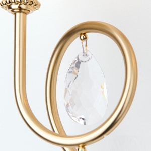 Aplica perete stil clasic cu cristale Swarovski Giada auriu mat 175410 universul-luminii.ro
