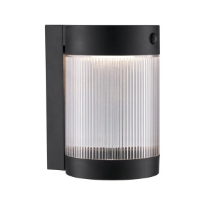 Aplica solara cu senzor de miscare, protectie IP44, Coupar negru 243960 universul-luminii.ro