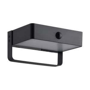 Aplica solara cu senzor de miscare, protectie IP44, Saulio negru 167490 universul-luminii.ro