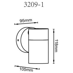 Aplica Spot iluminat exterior protectie IP44 PIPER 250300 universul-luminii.ro