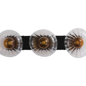 Aplica sticla transparenta si chihlimbar Sunbeam 3L 623110 universul-luminii.ro