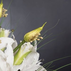 Aranjament floral mare COPPA LAURA LILIUM, H-120cm - Img 2