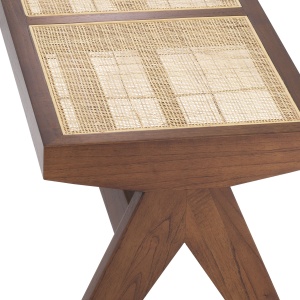 Banca design vintage LUX Arnaud, lemn maro 113480 HZ - Img 4