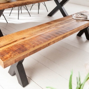 Banca industrial style Iron Craft mango, 160cm - Img 5